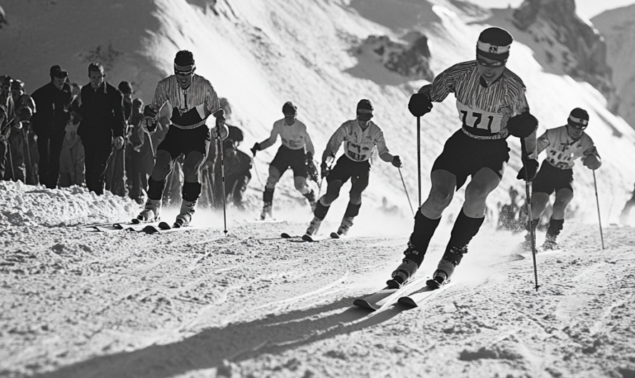 The magic of speed and snow: a journey into the past of skiing achievements